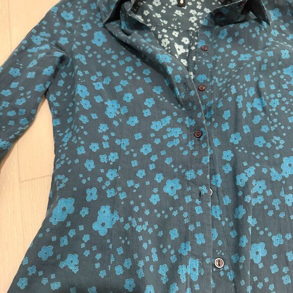 Vintage H&M Millennial Floral Button Down - Picture 3 of 6